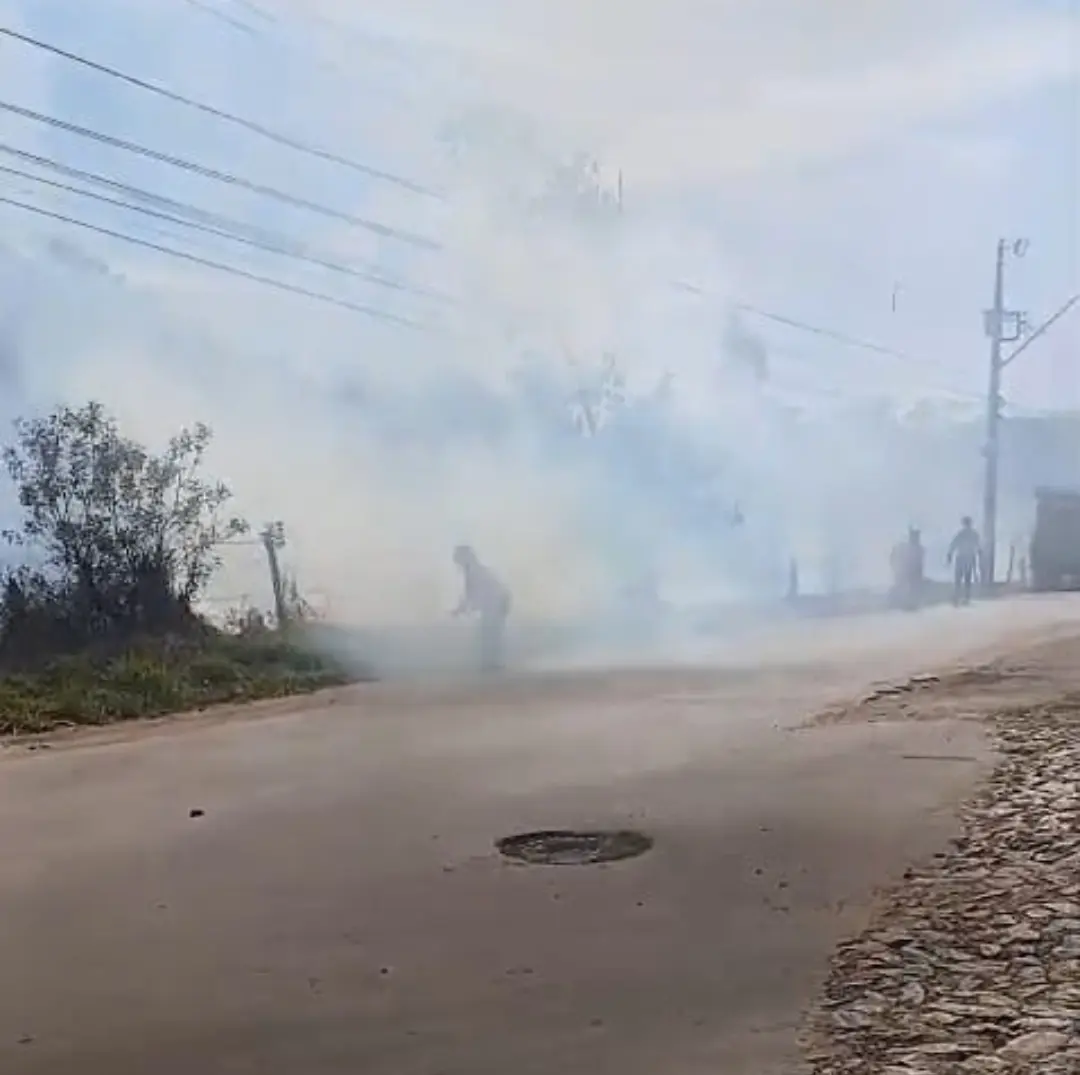 Brigada Municipal atende três incêndios em lotes vagos nesta quinta-feira em Carandaí