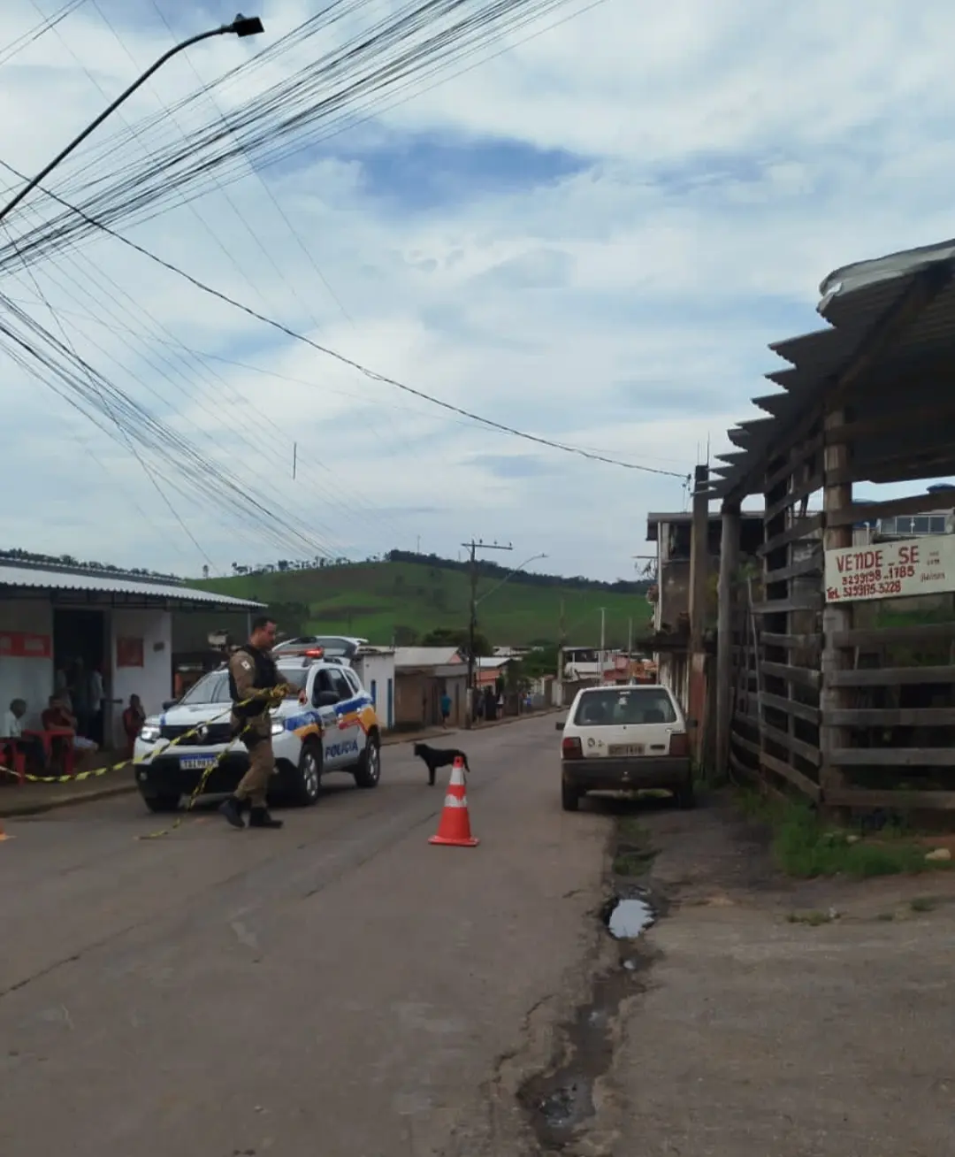 Acidente deixa mulher gravemente ferida no bairro Ponte Chave, em Carandaí